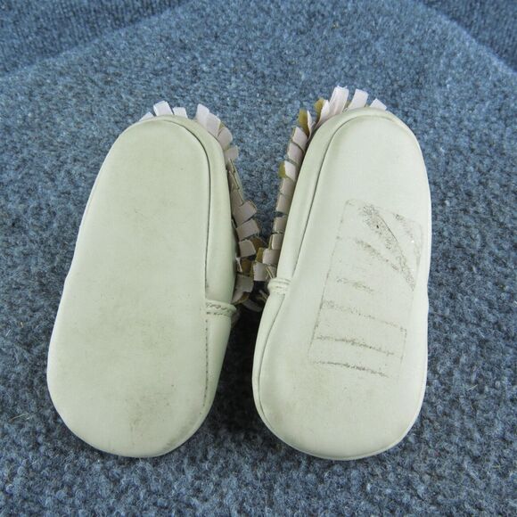 Child of Mine by Carter's Girls Bootie Size T 3-6 Month Medium Beige Synthetic - Picture 7 of 7